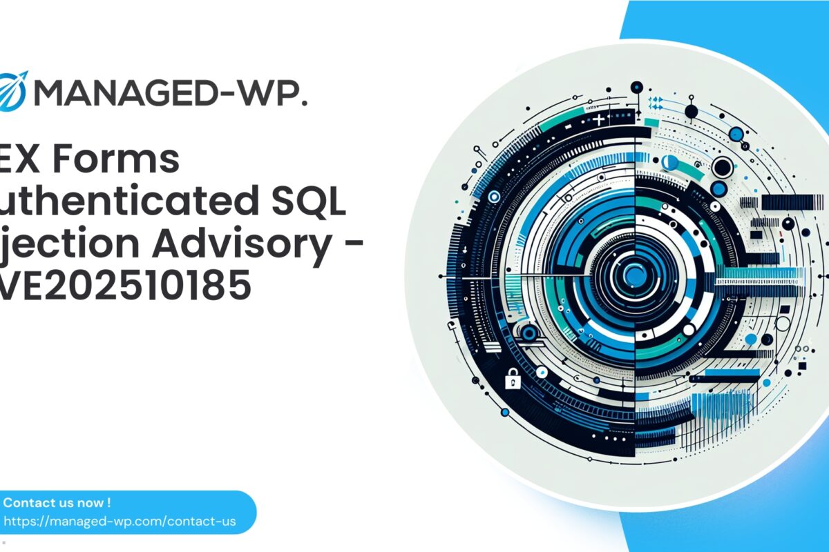 Critical NEX Forms Authenticated SQL Injection |…