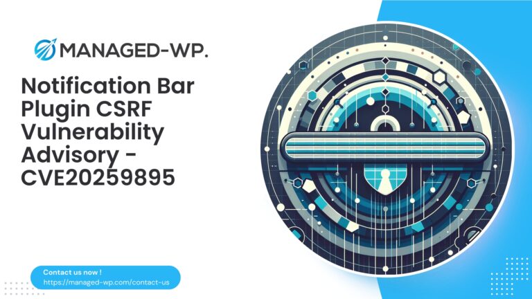 Critical CSRF Advisory Notification Bar Plugin |...