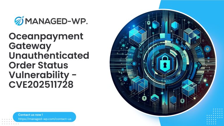 Critical Oceanpayment Plugin Allows Order Status Tampering…