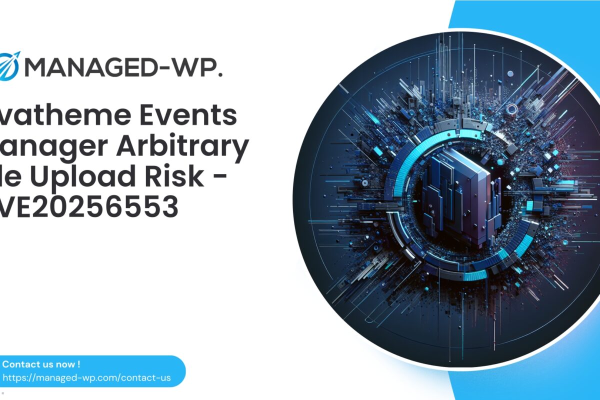 Unauthenticated File Upload in Ovatheme Events Manager…