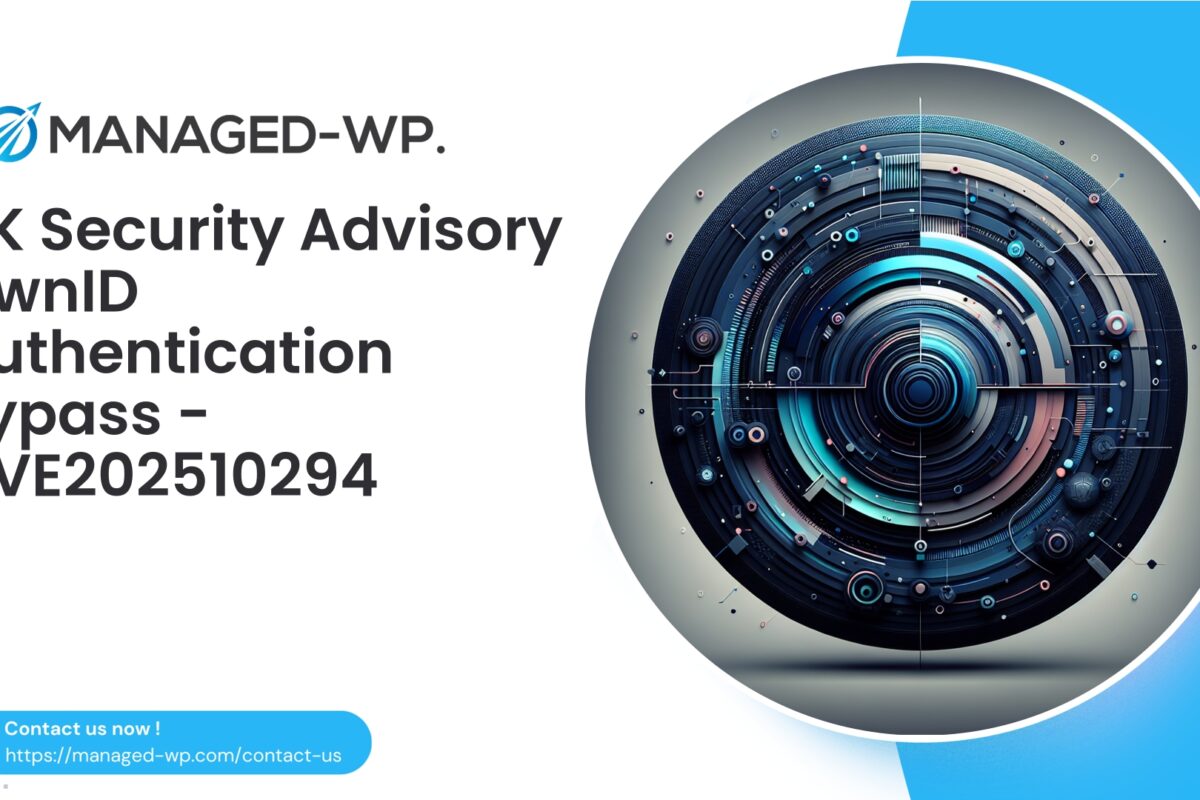 Critical OwnID Passwordless Plugin Authentication Bypass |…