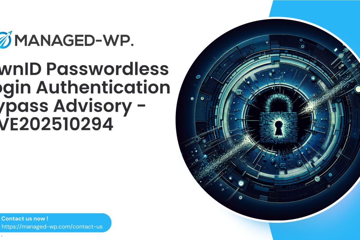Critical OwnID Passwordless Login Authentication Bypass |…