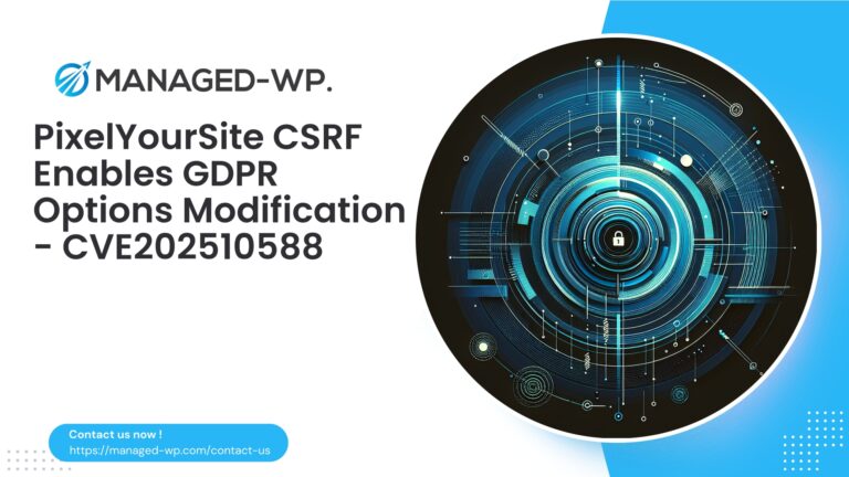 PixelYourSite CSRF Enables GDPR Settings Modification |…