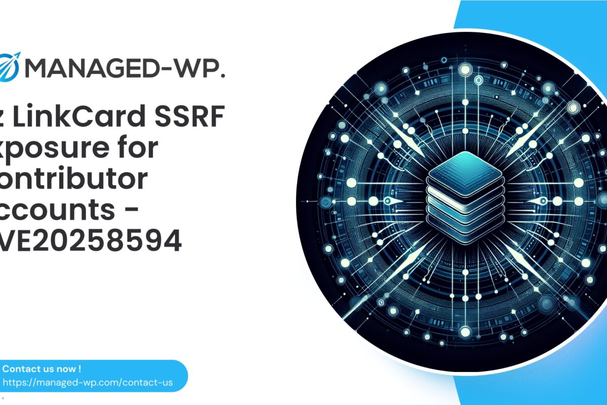 Critical SSRF Vulnerability in Pz LinkCard Plugin…