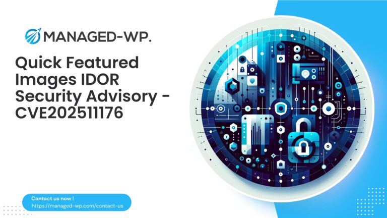 Critical IDOR Risk in Quick Featured Images…
