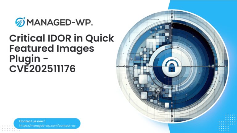 Critical IDOR in Quick Featured Images Plugin…