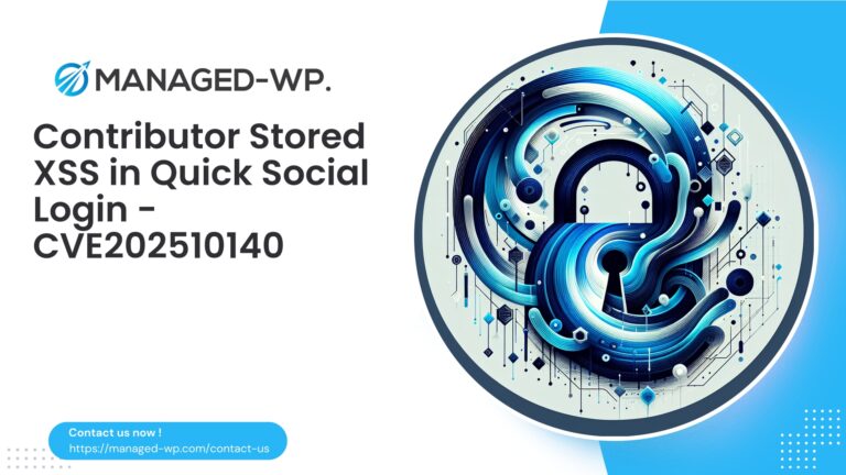 Authenticated Stored XSS in Quick Social Login…