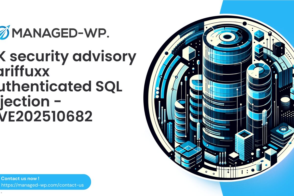 Authenticated Contributor SQL Injection in Tariffuxx |…
