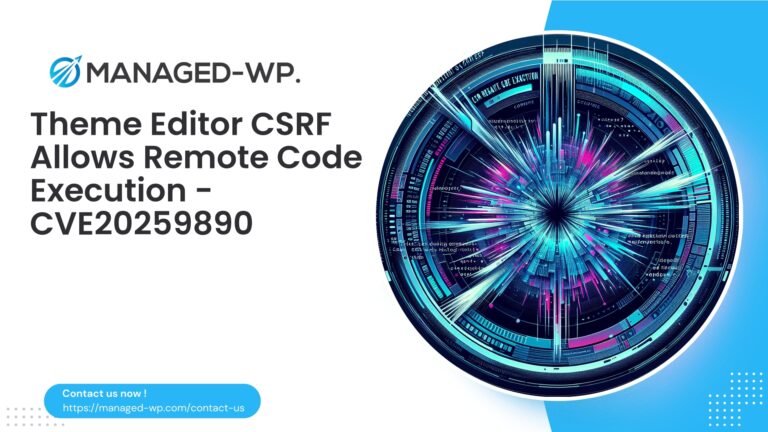 Theme Editor CSRF Enables Remote Code Execution...
