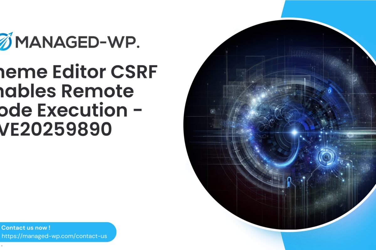 Theme Editor CSRF Enables Remote Code Execution...