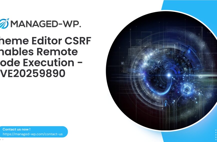 Theme Editor CSRF Enables Remote Code Execution | CVE20259890 | 2025-10-18