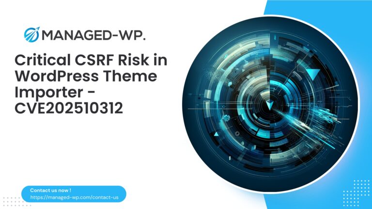 Critical Theme Importer Cross Site Request Forgery…