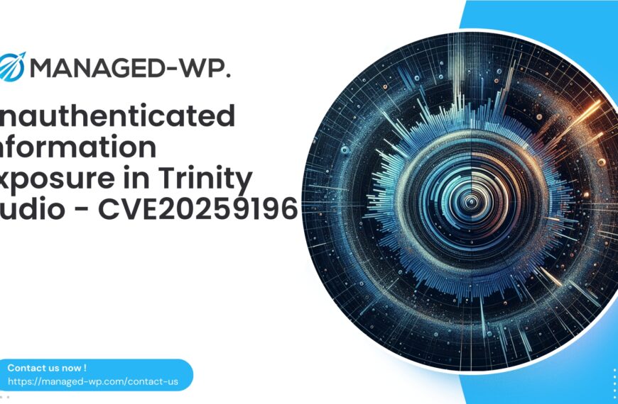 Urgent Trinity Audio Unauthenticated Information Exposure | CVE20259196 | 2025-10-10