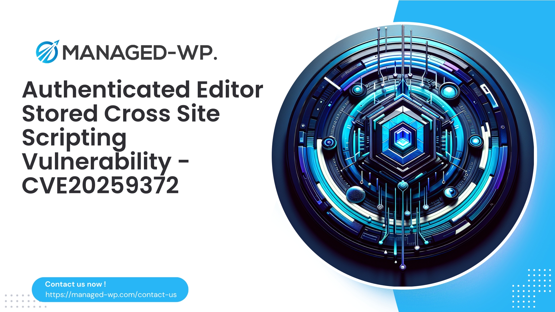 WordPress Video Carousel Authenticated Stored XSS | CVE20259372 | 2025-10-03