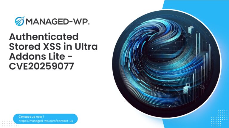 Authenticated Stored XSS in Ultra Addons Lite…