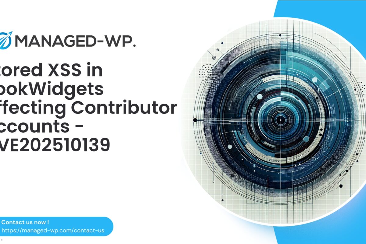 Critical Authenticated Stored XSS in BookWidgets Plugin…