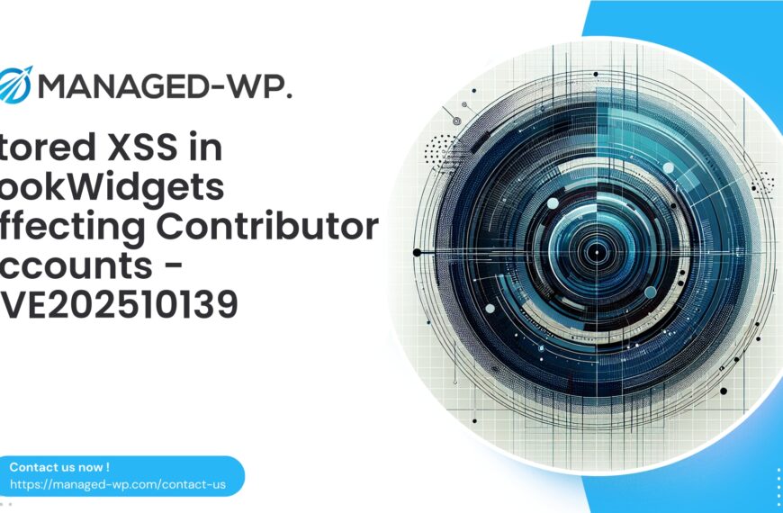 Critical Authenticated Stored XSS in BookWidgets Plugin | CVE202510139 | 2025-10-15