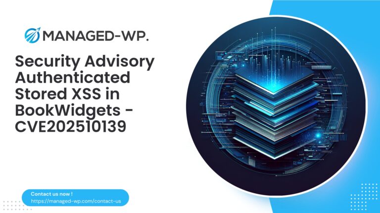 Authenticated Stored XSS in BookWidgets Plugin |…