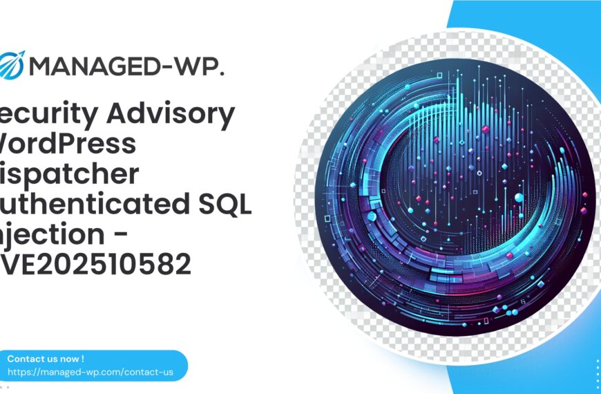 Authenticated SQL Injection in WordPress Dispatcher Plugin | CVE202510582 | 2025-10-03