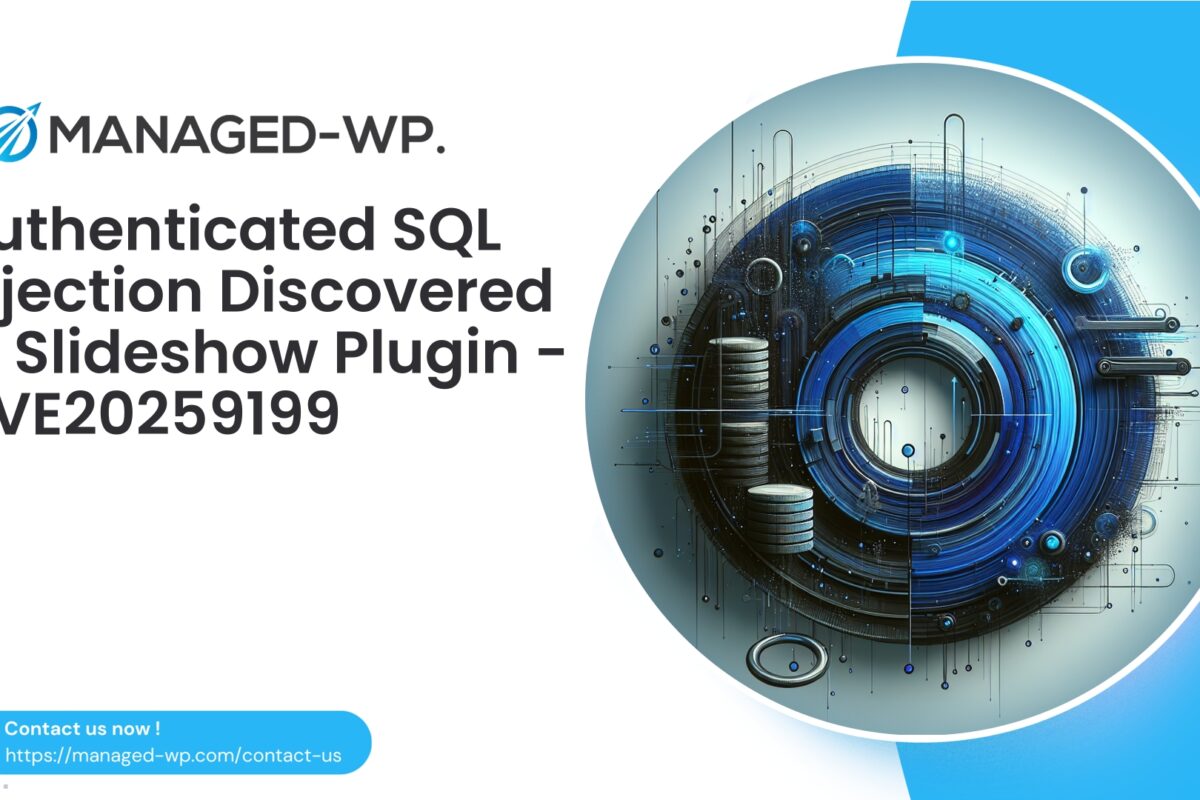 Critical Authenticated SQL Injection in Slideshow Plugin...