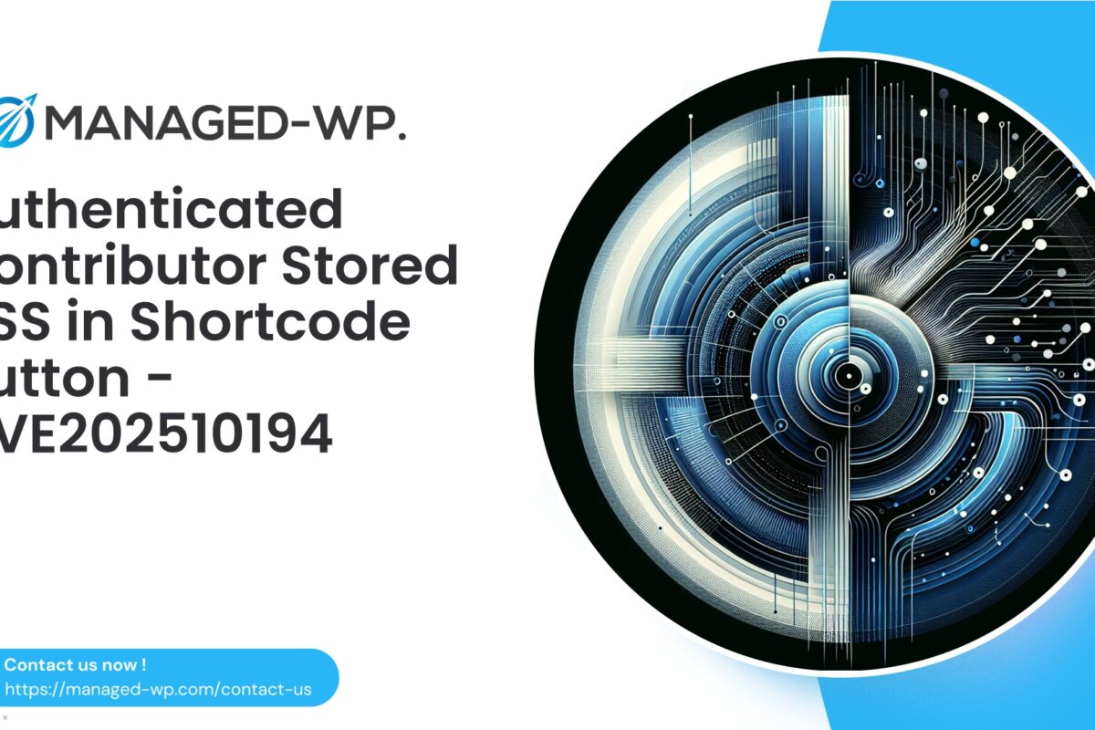 Authenticated Contributor Stored XSS in Shortcode Button…