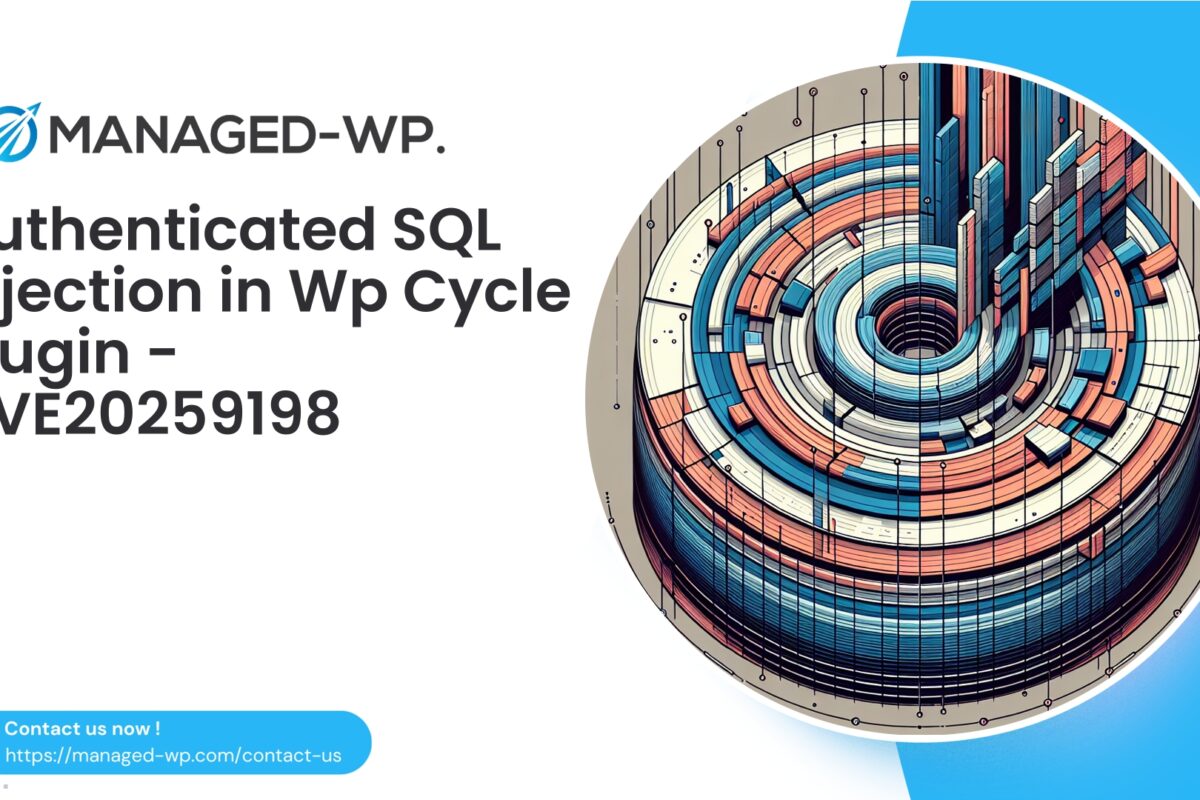 Authenticated SQL Injection in WordPress Cycle Text...