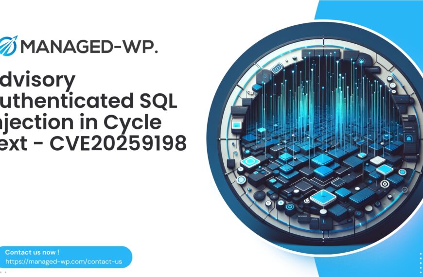 Authenticated Contributor SQL Injection in WordPress Plugin | CVE20259198 | 2025-10-03