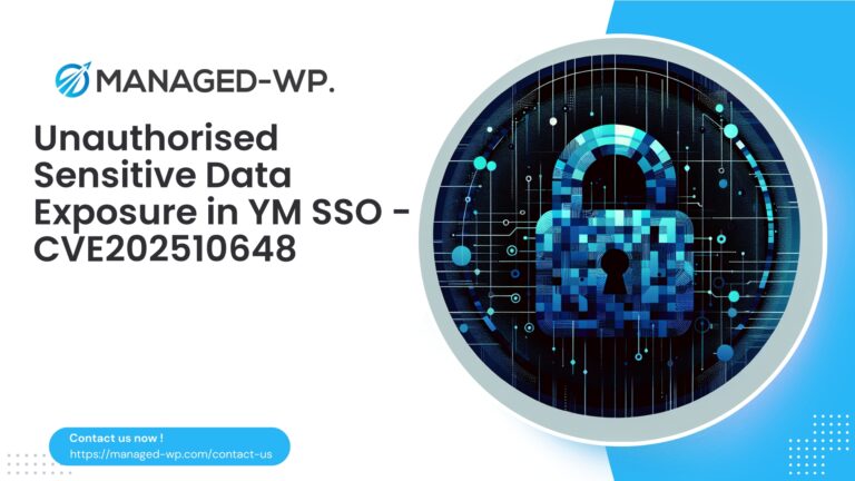 Unauthenticated Data Exposure in YM SSO Login…