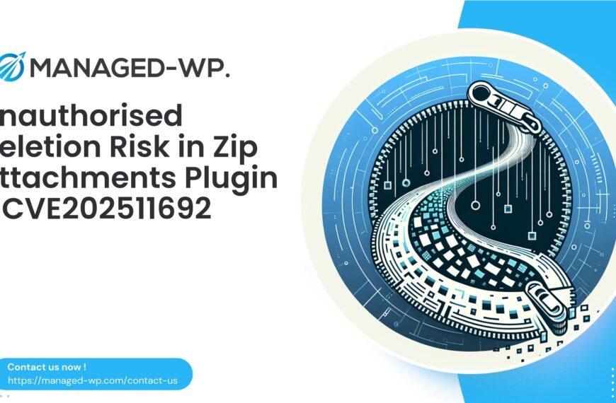 Unauthorized File Deletion in Zip Attachments Plugin | CVE202511692 | 2025-10-15