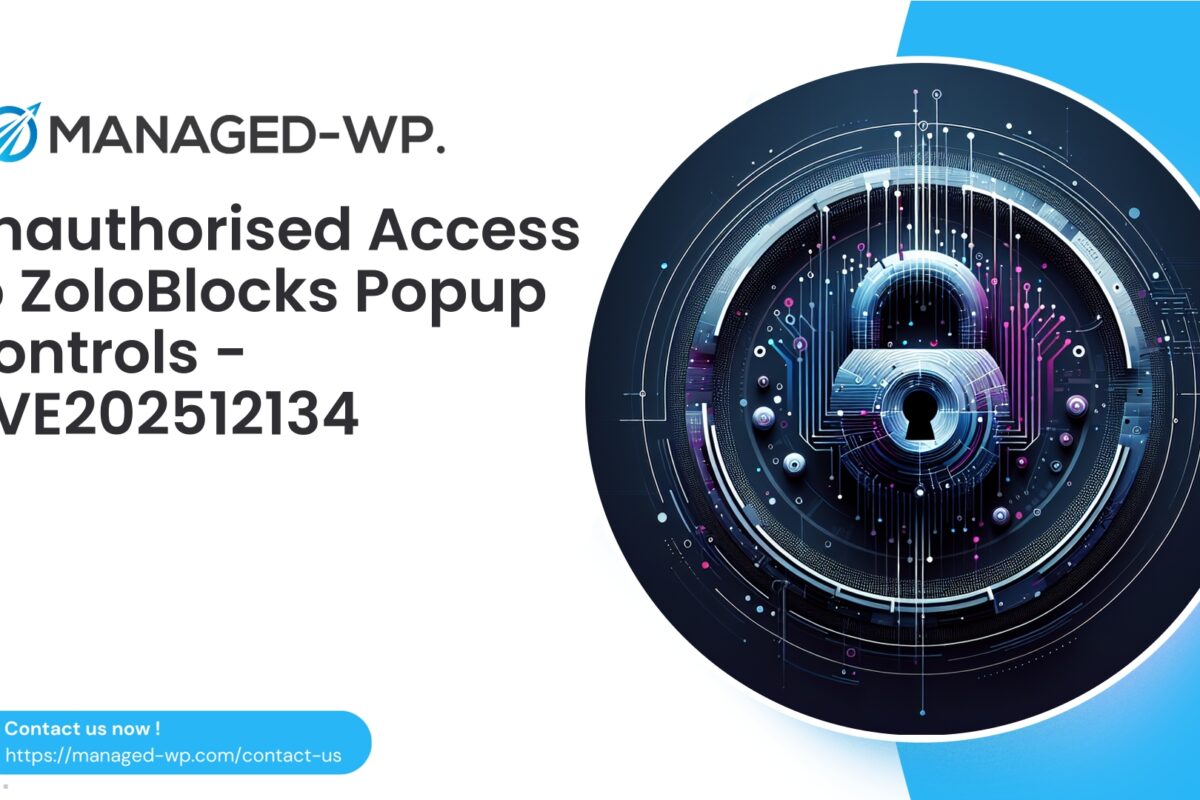 ZoloBlocks Popup Authorization Bypass Vulnerability | CVE202512134…