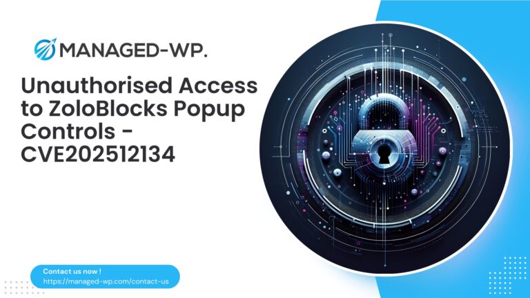 ZoloBlocks Popup Authorization Bypass Vulnerability | CVE202512134…
