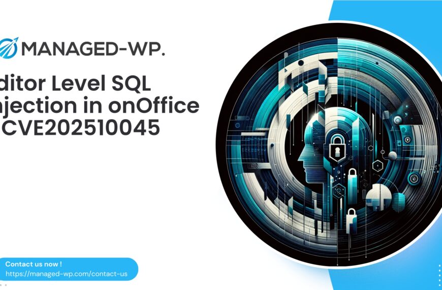Critical Authenticated Editor SQL Injection in onOffice | CVE202510045 | 2025-10-15