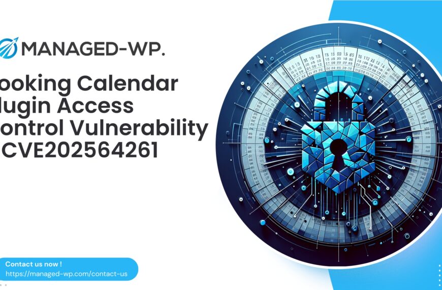 Critical Access Control Flaw in Booking Plugin | CVE202564261 | 2025-11-17
