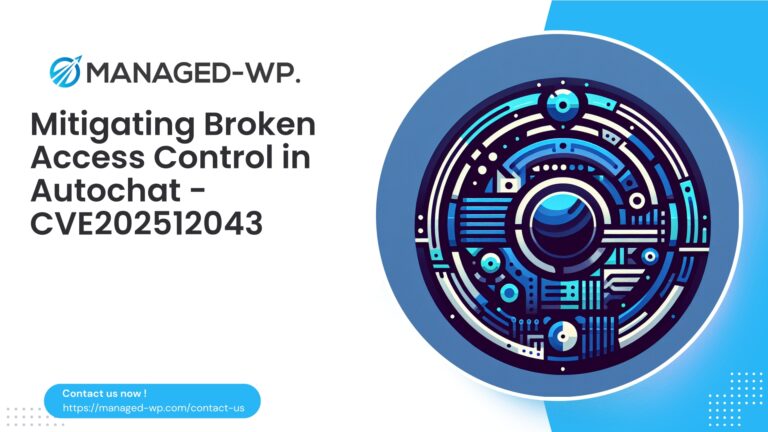 Mitigating Broken Access Control in Autochat Plugin...