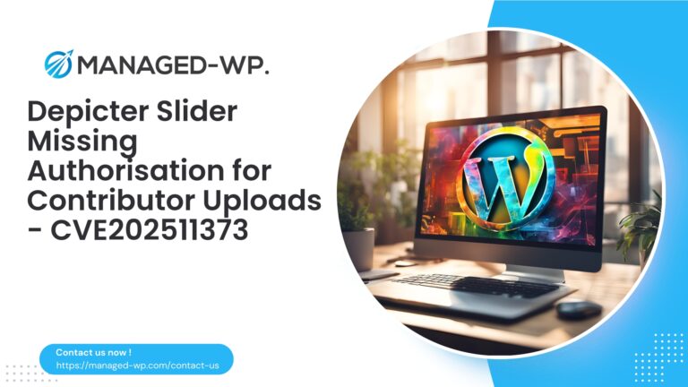 Depicter Slider Missing Authorization Enables Malicious Uploads...