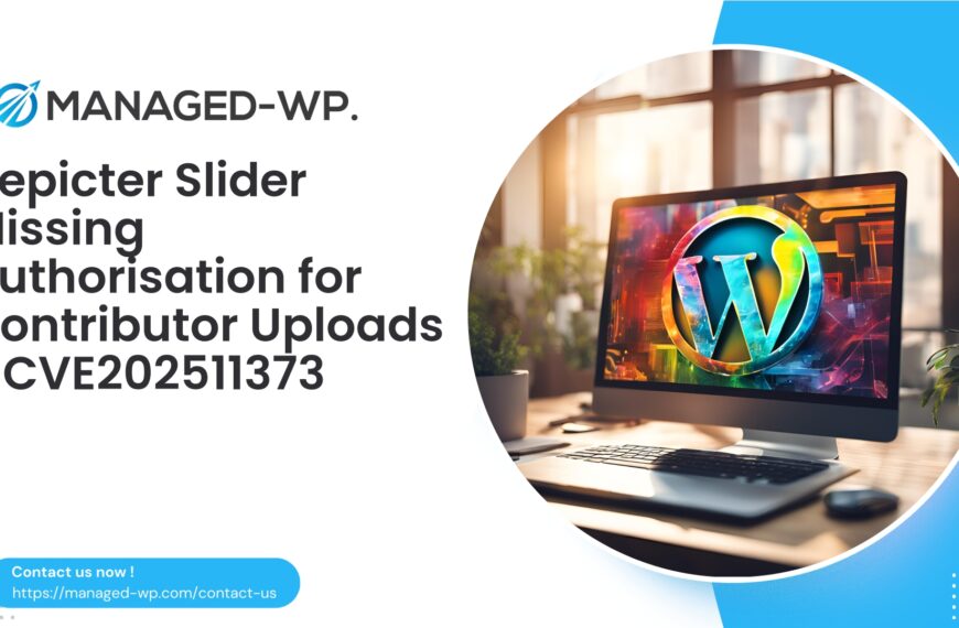 Depicter Slider Missing Authorization Enables Malicious Uploads | CVE202511373 | 2025-11-04