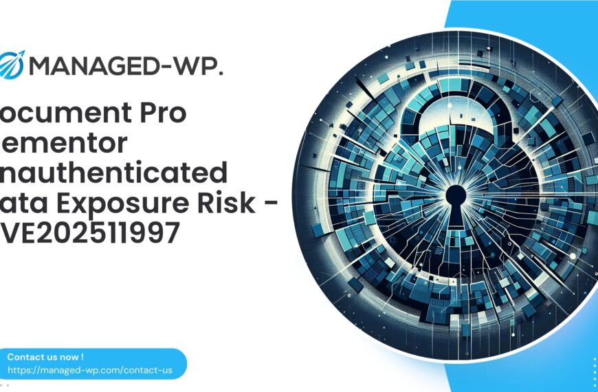 Document Pro Elementor Unauthenticated Information Exposure | CVE202511997 | 2025-11-10