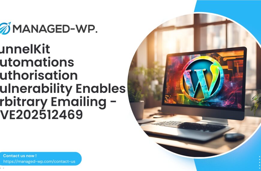 Authorization Bypass Enables Email Sending in FunnelKit | CVE202512469 | 2025-11-04