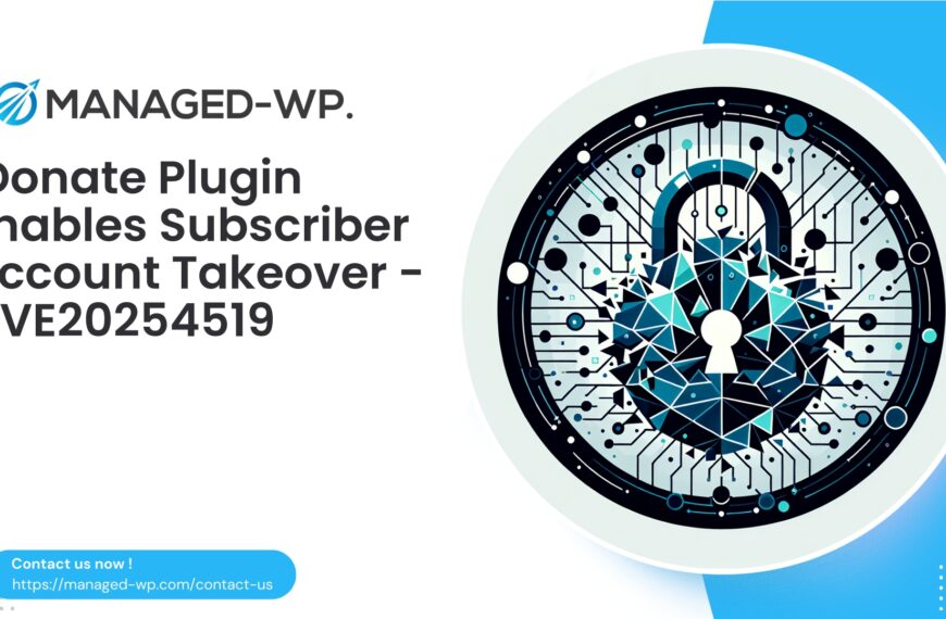 Critical IDonate Plugin Account Takeover Risk | CVE20254519 | 2025-11-06