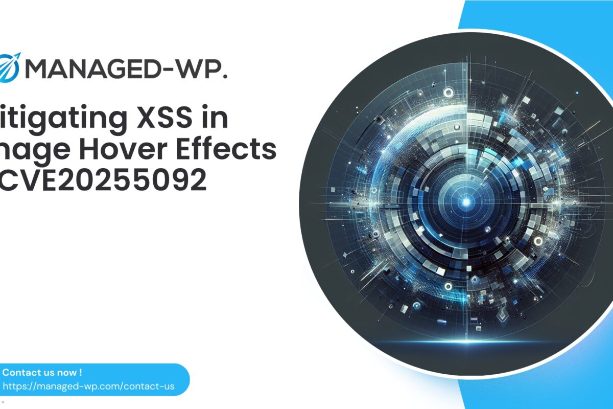 Critical XSS in Image Hover Effects Plugin...