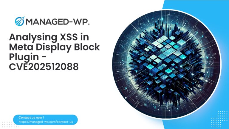 Urgent XSS Remediation for Meta Display Block...