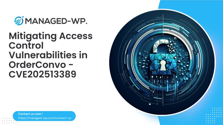 Critical Access Control Vulnerability in OrderConvo |...