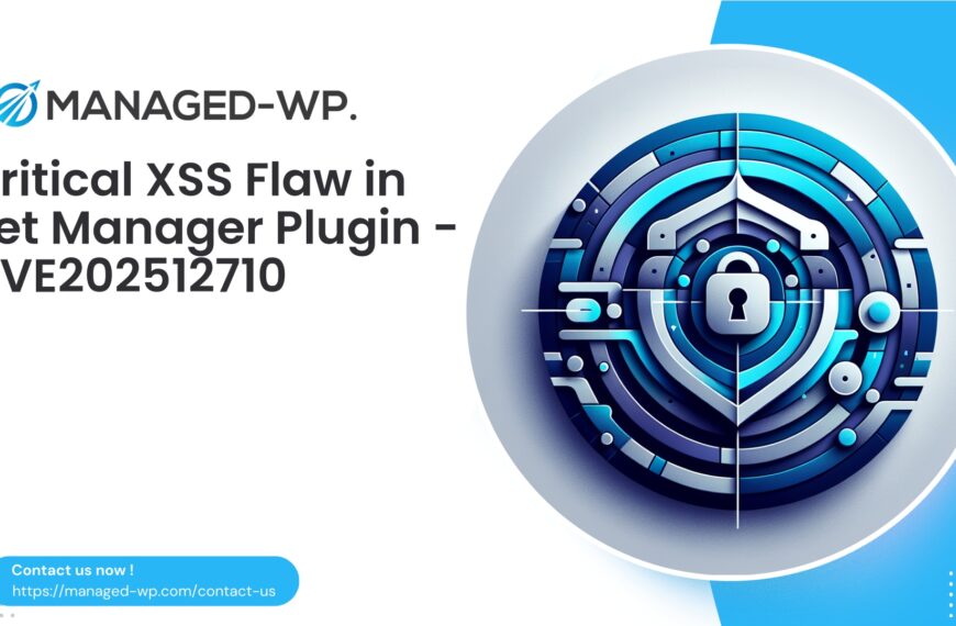 Mitigating XSS in WordPress Pet Manager | CVE202512710 | 2025-11-18