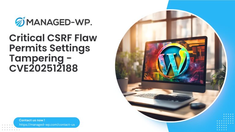 CSRF Settings Update Vulnerability in Navigation Plugin…