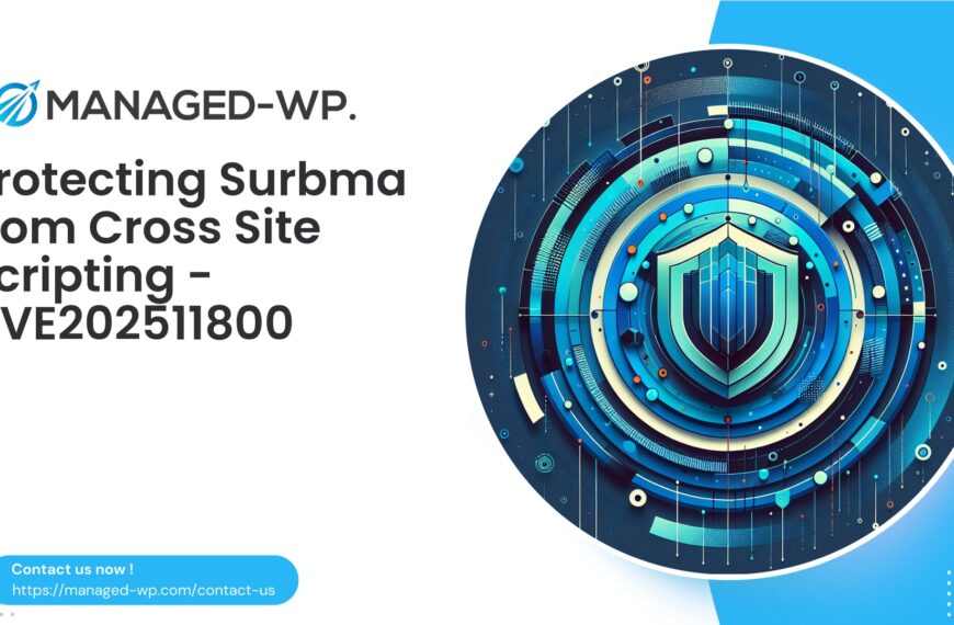 Mitigating XSS Risks in WordPress Surbma | CVE202511800 | 2025-11-20