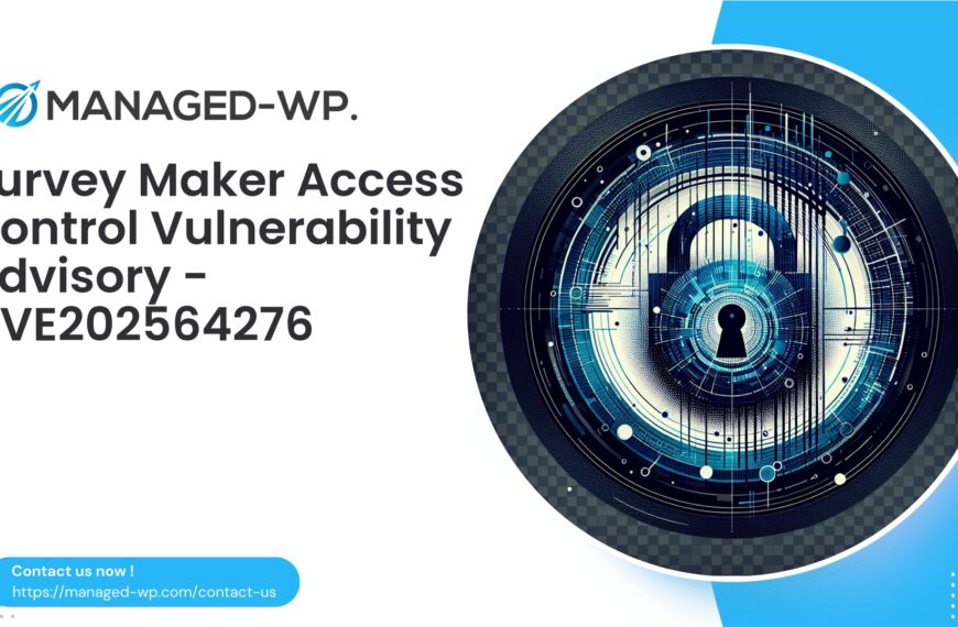 Critical Access Control Flaw in Survey Maker | CVE202564276 | 2025-11-16