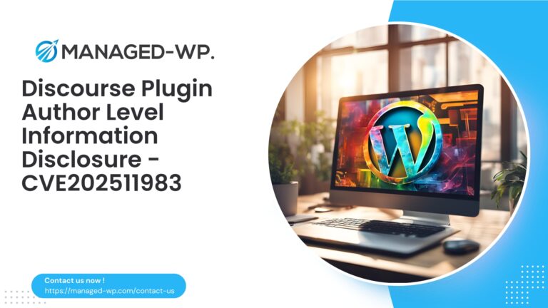 Authenticated Author Information Leak in WP Discourse…