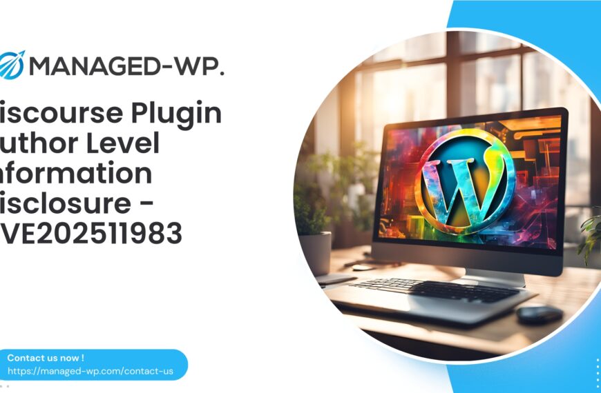Authenticated Author Information Leak in WP Discourse | CVE202511983 | 2025-11-03