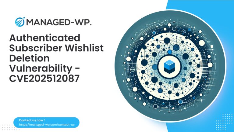 Subscriber IDOR Permits Wishlist Item Deletion |…