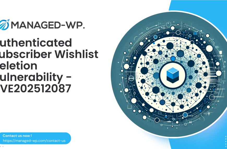 Subscriber IDOR Permits Wishlist Item Deletion | CVE202512087 | 2025-11-12